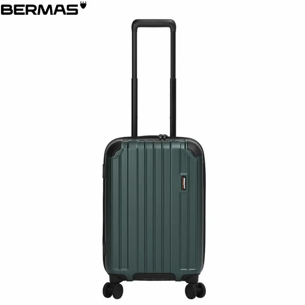 Rakuten - バーマス BERMAS キャリーケース スーツケース 静音キャスター BM HERITAGE3ファスナー48cm 37L グリーン トラベル カジュアル 出張 旅行 静か BER6054050