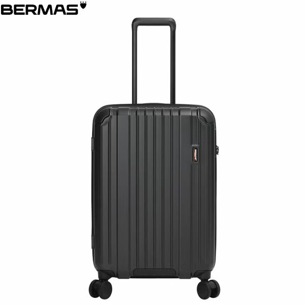 バーマス BERMAS キャリーケース スーツケース 静音キャスター BM HERITAGE3ファスナー58cm 57L ブラック トラベル カジュアル 出張 旅行 静か BER6054110