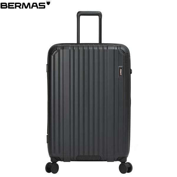 バーマス BERMAS キャリーケース スーツケース 静音キャスター BM HERITAGE3ファスナー68cm 92L ブラック トラベル カジュアル 出張 旅行 静か BER6054210