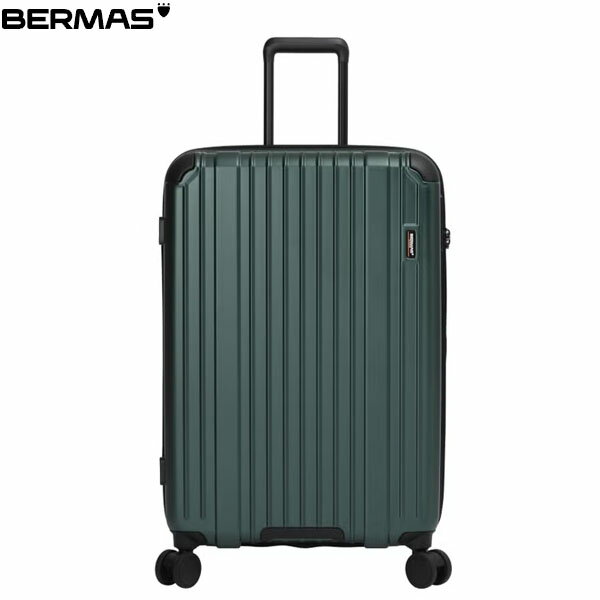 Rakuten - バーマス BERMAS キャリーケース スーツケース 静音キャスター BM HERITAGE3ファスナー68cm 92L グリーン トラベル カジュアル 出張 旅行 静か BER6054250