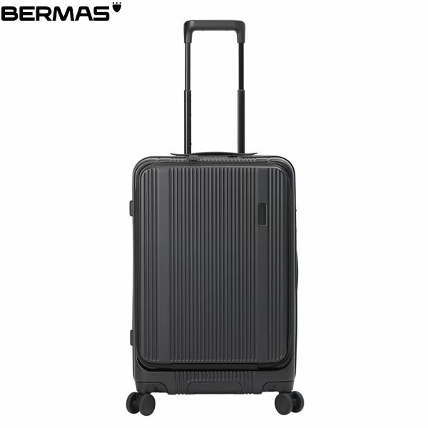 乐天商城 - バーマス BERMAS キャリーケース スーツケース 静音キャスター BM Travel Smart FO56cm 53L マットブラック トラベル カジュアル 出張 旅行 静か BER6055110
