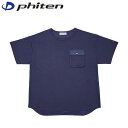 ファイテン Phiten Tシャツ リカバリーウェア ポケットTシャツ ネイビー LL PHIJG676106