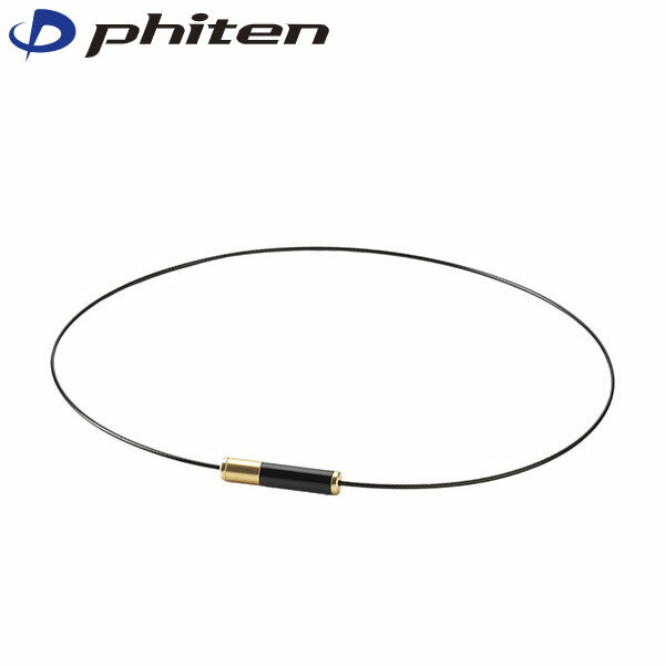 ファイテン Phiten RAKUWAネックレス EXTREME ジオメトリー ブラック/ゴールド 43cm PHITG906152