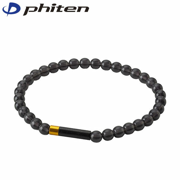 ファイテン Phiten RAKUWAブレスレット EXTREME クリスタルタッチ ブラック/ゴールド 16cm PHITG910225