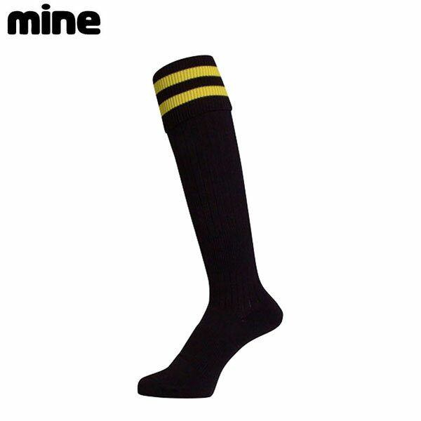 乐天商城 - マイン mine サッカーソックス サッカーストッキング BK×YEL 25-27cm 211 ユニセックス メンズ レディース MNE211