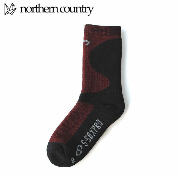 Rakuten - ノーザンカントリー northern country ソックス 靴下 TREKKING HIGHPILE SOCKS バーガンディ メンズ レディース アウトドア NTHSP1403BD