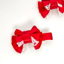 【 Rakuten Fashion THE SALE 50%off 半額 】リボンヘアクリップ 赤 rb-15 【 ヘアクリップ カジュアル ギフト 誕生日 プレゼント おしゃれ かわいい おうち ポイント消化 ハンドメイド 人気 カラフル fashion 買いまわり小物 パーティー 七夕 花火大会 夏休み 祭り 】