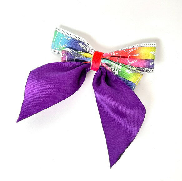 レインボーリボン rb-23 【 ヘアクリップ カジュアル ギフト 誕生日 プレゼント おしゃれ かわいい おうち ポイント消化 ハンドメイド 人気 カラフル ...