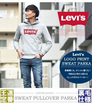 Levi's リーバイス ロゴプリント プルオーバーパーカー バットウイング スウェットパーカー トップス メンズ レディース ユニセックス プルパーカー 送料無料 19622 【楽ギフ_包装】