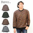 SALE セール Revo レボ 80's MIXカラー ニット プルオーバー TH-2436 トップス 被り セーター メンズ レディース ユニセックス ニッ...