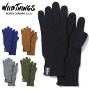 WILD THINGS ワイルドシングス グローブ 手袋 ニット メンズ WT22155SL