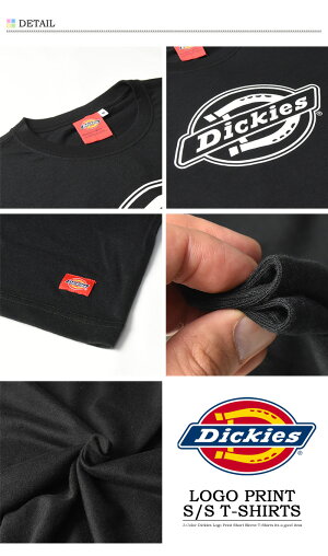 Dickiesディッキーズロゴプリント半袖Tシャツ半TメンズレディースユニセックスロゴTシャツ半袖TシャツカットソーインナーDK006375