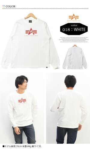 ALPHAINDUSTRIESアルファインダストリーズロゴプリント長袖TシャツA-MARKプリントTシャツメンズロンT長袖TシャツTC1340