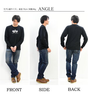 ALPHAINDUSTRIESアルファインダストリーズロゴプリント長袖TシャツA-MARKプリントTシャツメンズロンT長袖TシャツTC1340