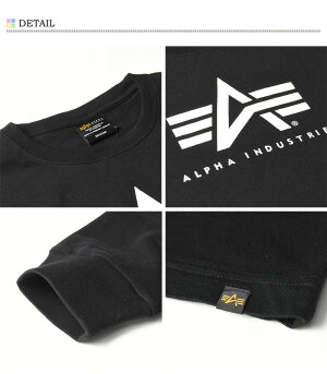 ALPHAINDUSTRIESアルファインダストリーズロゴプリント長袖TシャツA-MARKプリントTシャツメンズロンT長袖TシャツTC1340
