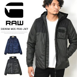 ジースターロゥ アウター（メンズ） SALE セール G-STAR RAW ジースターロウ デニム切り替え 中綿ジャケット アウター D20119-B577 DENIM MIX PADDED JACKET メンズ 送料無料