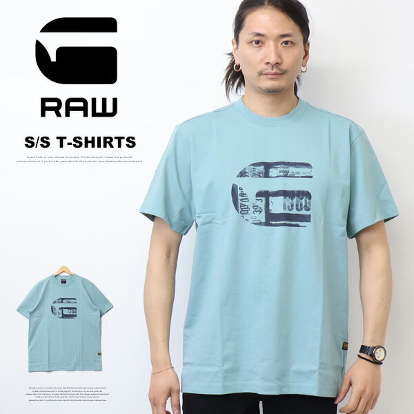 Rakuten - G-STAR RAW ジースターロウ G Icon Graphic T-Shirt 半袖Tシャツ 半T プリント メンズ 送料無料 D28823-E385-H868