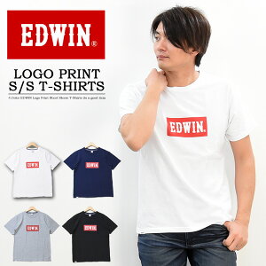 EDWINエドウィンロゴプリント半袖TシャツメンズレディースユニセックスプリントTシャツロゴTシャツ半袖TシャツET5680