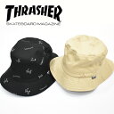 THRASHER スラッシャー マークゴンザレス バケットハット 帽子 メンズ レディース ユニセックス ハット 送料無料 19TH-H03T