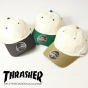 スラッシャー THRASHER スラッシャー マークゴンザレス ロゴ刺繍 キャップ 2トーン ベースボールキャップ 帽子 送料無料 22TH-C04