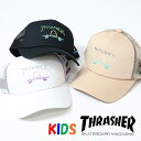 THRASHER スラッシャー キッズサイズ グラデーションロゴ メッシュキャップ マークゴンザレス 帽子 ジュニア 男の子 女の子 キャップ YOUTH ユースサイズ 子供用 23TH-C08K