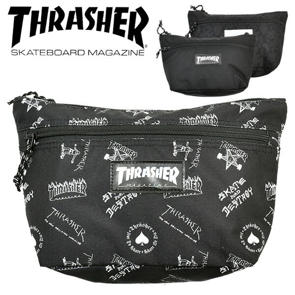 THRASHER スラッシャー ミニショルダーバッグ メッセンジャーバッグ 鞄 カバン かばん 斜め掛け メンズ 小さめ 小さい THR-107