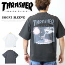 SALE セール THRASHER スラッシャー バックプリント 半袖 Tシャツ ビッグシルエット TH8163BR 半T メンズ レディース ユニセックス 半...
