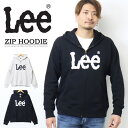 10%OFF セール Lee リー ロゴプリント スウェット ジップパーカー LT3063 裏毛 フーディー メンズ レディース ユニセックス ジップアップパー...