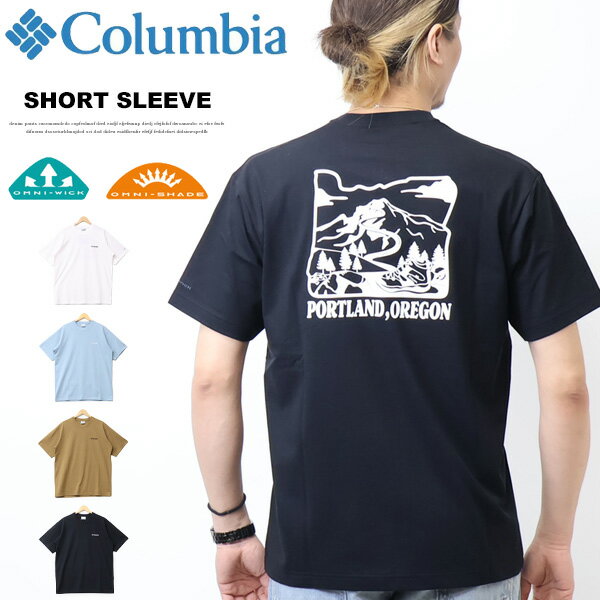 Rakuten - Columbia コロンビア ヤハラフォレストグラフィック ショートスリーブTシャツ 半袖Tシャツ 半T メンズ PM0509