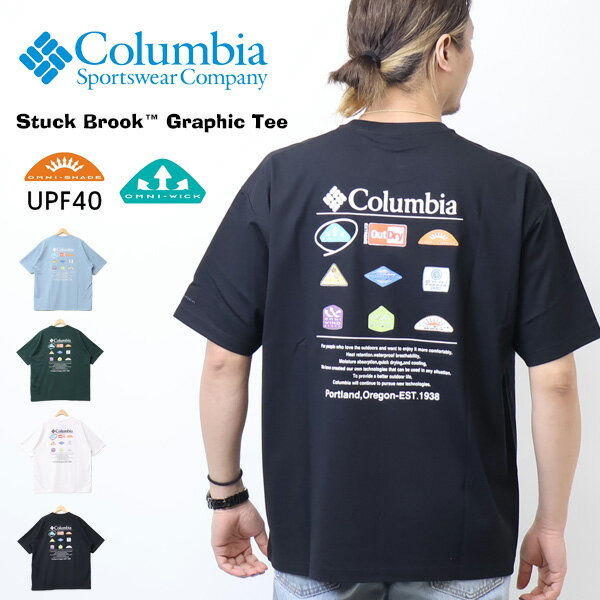 Rakuten - Columbia コロンビア スタックブルックグラフィック ショートスリーブTシャツ 半袖Tシャツ 半T メンズ 送料無料 PM0785