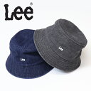10%OFF 2025年モデル セール Lee リー ミニロゴ刺繍 デニム バケットハット メンズ レディース ユニセックス バケハ 帽子 送料無料 LA069...