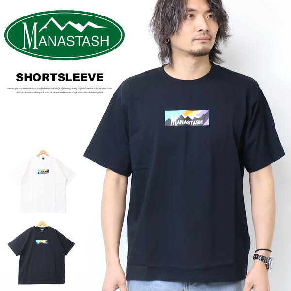 Rakuten - SALE セール MANASTASH マナスタッシュ RAINBOW LOGO プリント 半袖Tシャツ メンズ 半T 送料無料 792-3134066