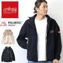 Manhattan Portage マンハッタンポーテージ フリース ナイロン切り替え フーデッドブルゾン メンズ フーディー フリースジャケット アウター 送...