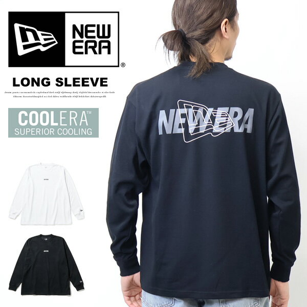 Rakuten - NEW ERA ニューエラ 長袖 オーバーサイズド パフォーマンス Tシャツ Overlap Logo 長袖Tシャツ ロンT メンズ パフォーマンスアパレル 長T 送料無料 14744565 14744566