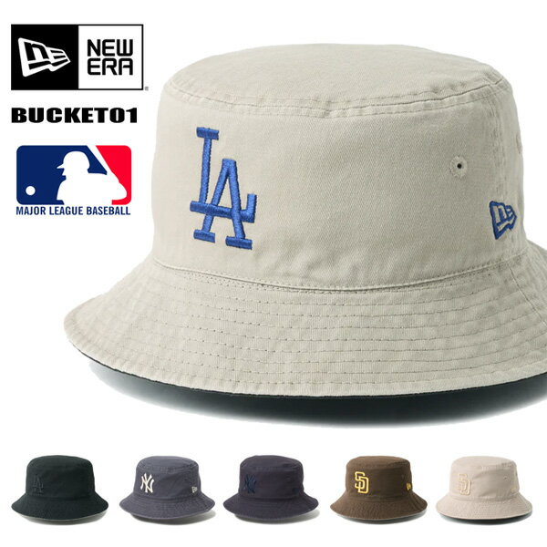 Rakuten - NEW ERA ニューエラ バケット01 リバーシブル MLB バケットハット サンディエゴ・パドレス ニューヨーク・ヤンキース ロサンゼルス・ドジャース バケハ ハット 帽子 メンズ 送料無料 14744769 14744770 14744772