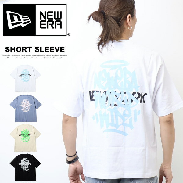 乐天商城 - NEW ERA ニューエラ 半袖Tシャツ 半袖 オーバーサイズド コットン Tシャツ Tagging 半T メンズ 送料無料 14856664 14856665 14856666 14856667