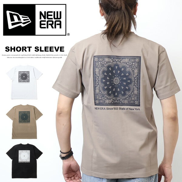 NEW ERA ニューエラ 半袖Tシャツ 半袖 コットン Tシャツ Paisley 半T メンズ 送料...