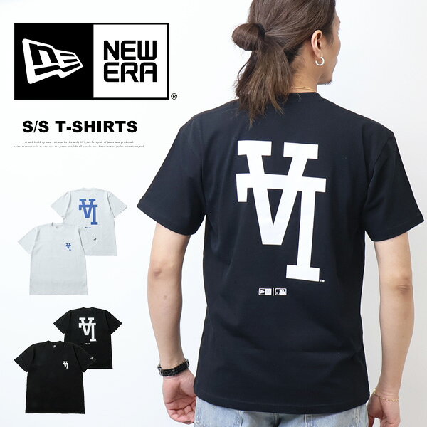 Rakuten - NEW ERA ニューエラ 半袖Tシャツ コットン Tシャツ MLB Upside Down ロサンゼルス・ドジャース レギュラーフィット 逆ロゴ 半T メンズ 送料無料 14856706 14856707
