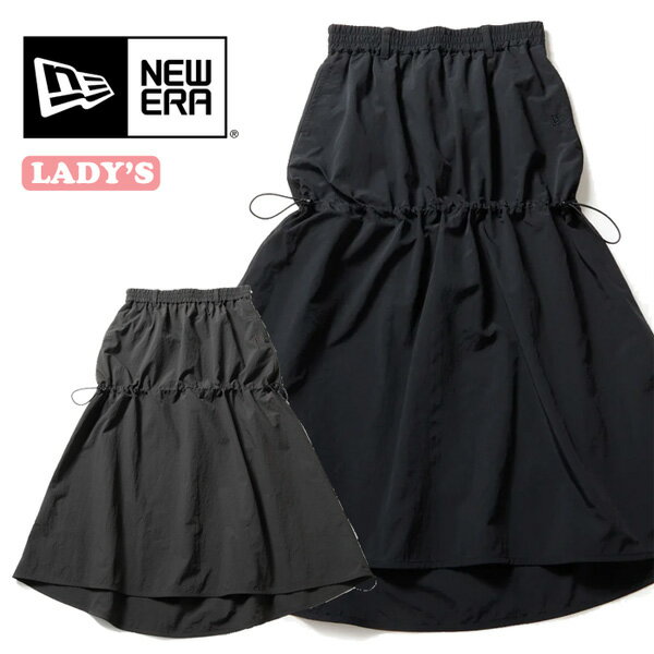 Rakuten - NEW ERA ニューエラ レディース Women's ナイロン ドローストリング スカート 送料無料 14857977 14857978