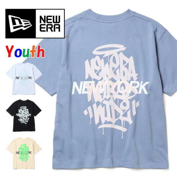 Rakuten - NEW ERA ニューエラ Youth キッズ 半袖Tシャツ 半袖 コットン Tシャツ Tagging 半T ジュニア 子供用 14865826 14865827 14865828 14865829