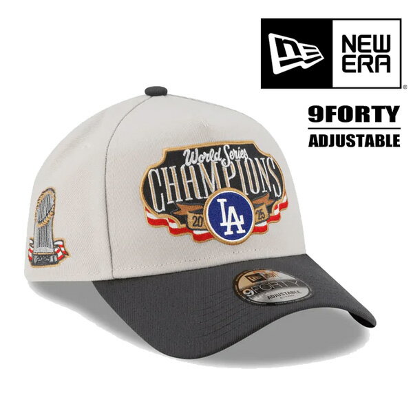 乐天商城 - NEW ERA ニューエラ 9FORTY A-Frame キャップ 2025 MLB World Series Champions Locker Room Cap ロサンゼルス・ドジャース 帽子 ワールドシリーズ ベースボールキャップ 940 メンズ 送料無料 15129607