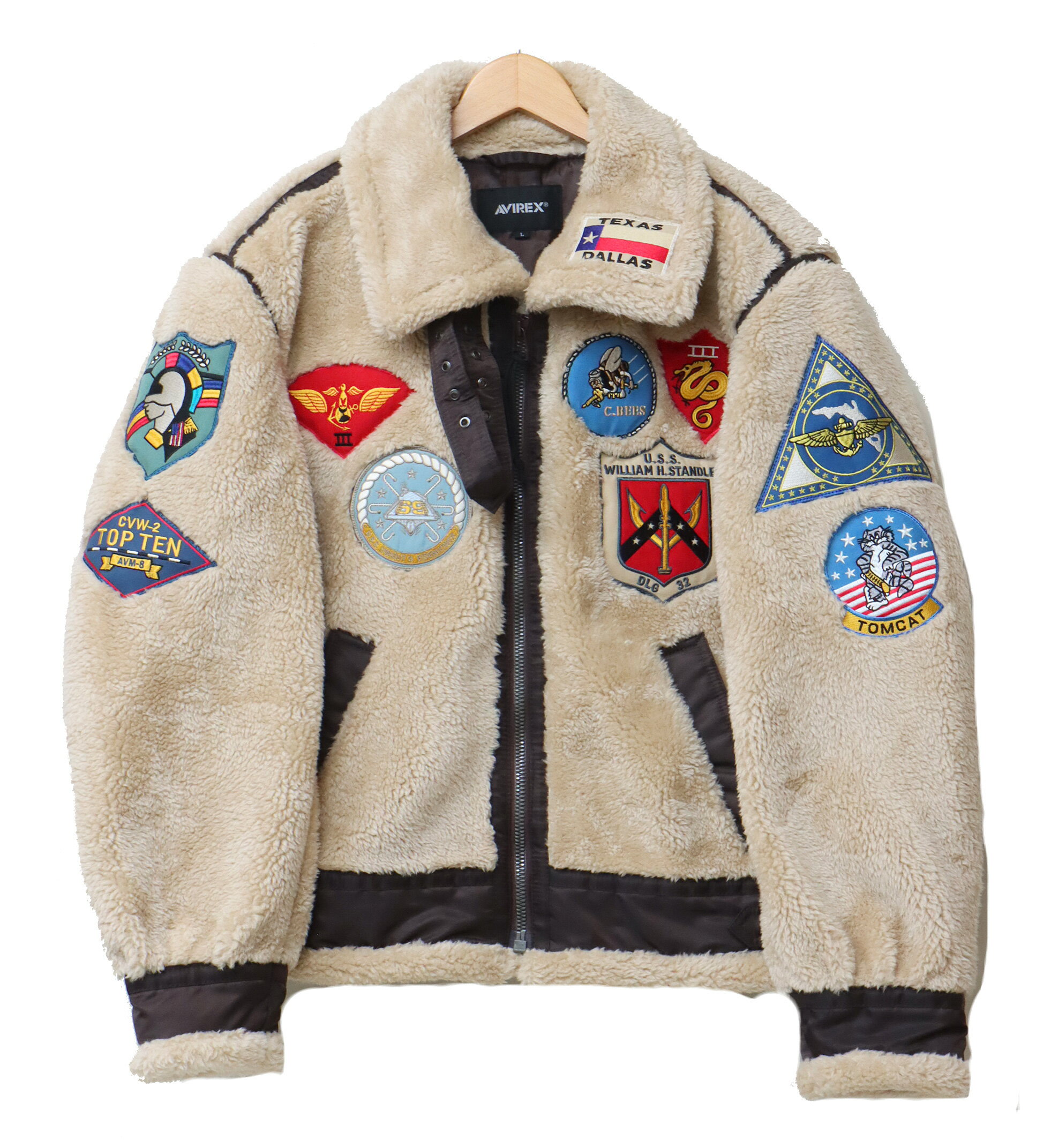 Avirex B-3フライトジャケット ベージュ AVIREX（アヴィレックス） アビレックス ジャケット メンズ トップガン