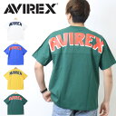 SALE セール AVIREX アヴィレックス ビッグロゴプリント クルーネック Tシャツ 783-3134049 ビッグシルエット 半袖 Tシャツ メンズ 半...