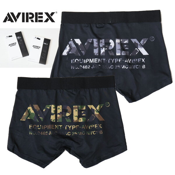 乐天商城 - AVIREX アヴィレックス ボクサーパンツ カモフラロゴ アンダーウェア 下着 パンツ メンズ アビレックス 81622000