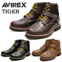 AVIREX アビレックス TIGER サイドジップ レザーバイカーブーツ ミッドカット アヴィレックス メンズ 送料無料 AV2931