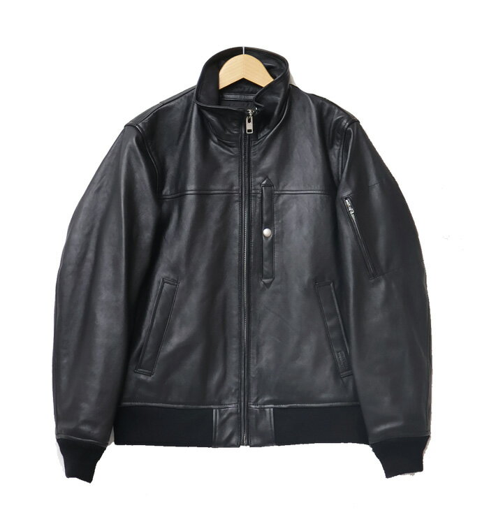 AVIREX アヴィレックス スタンド MA-1 レザージャケット モディファイ シープレザー 革ジャン メンズ ライトアウター ブルゾン アビレックス 送料無料 783-5150007