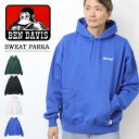 BEN DAVIS ベンデイビス ヘビーウェイト スウェットパーカー 裏起毛 ワンポイント刺繍 メンズ ビッグシルエット プルパーカー フーディー ゴリラ ベンデビ 送料無料 24780049