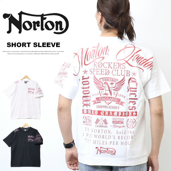 Rakuten - Norton ノートン ピンクメタル MAX Tシャツ メンズ 半袖Tシャツ 刺繍 プリント 半T 送料無料 262N1001B