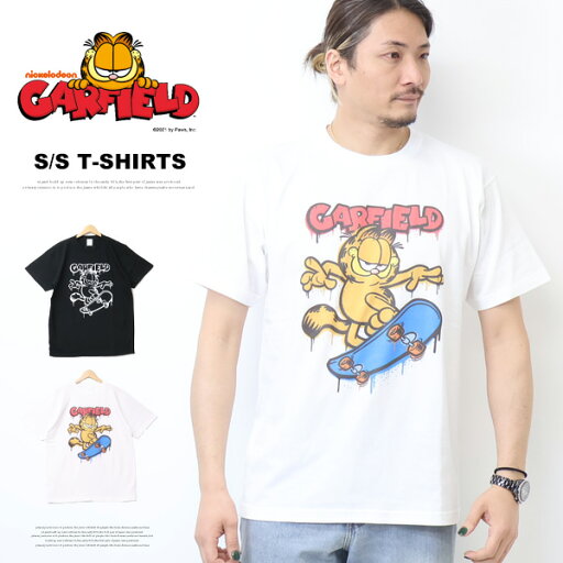 GARFIELD ガーフィールド プリント 半袖Tシャツ 半T メンズ 送料無料 GF2025004 GARFIELD ガーフィールド プリント 半袖Tシャツ 半T メンズ 送料無料 GF2025004