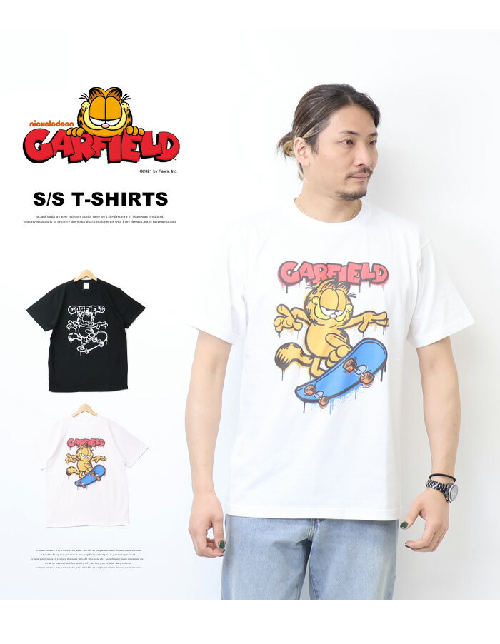 GARFIELD ガーフィールド プリント 半袖Tシャツ 半T メンズ 送料無料 GF2025004